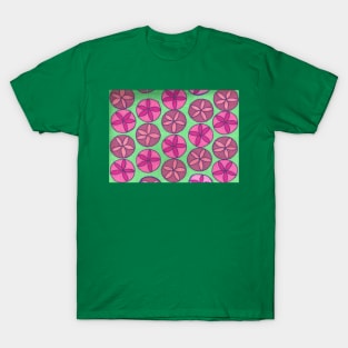 Spring Greenery Modern Flower Pattern T-Shirt